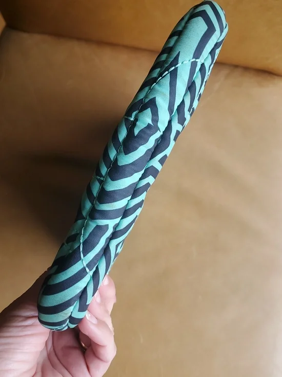 Marc by Marc Jacobs Teal and Black Geometric Quilted Tablet Pouch Bag - Picture 5 of 9